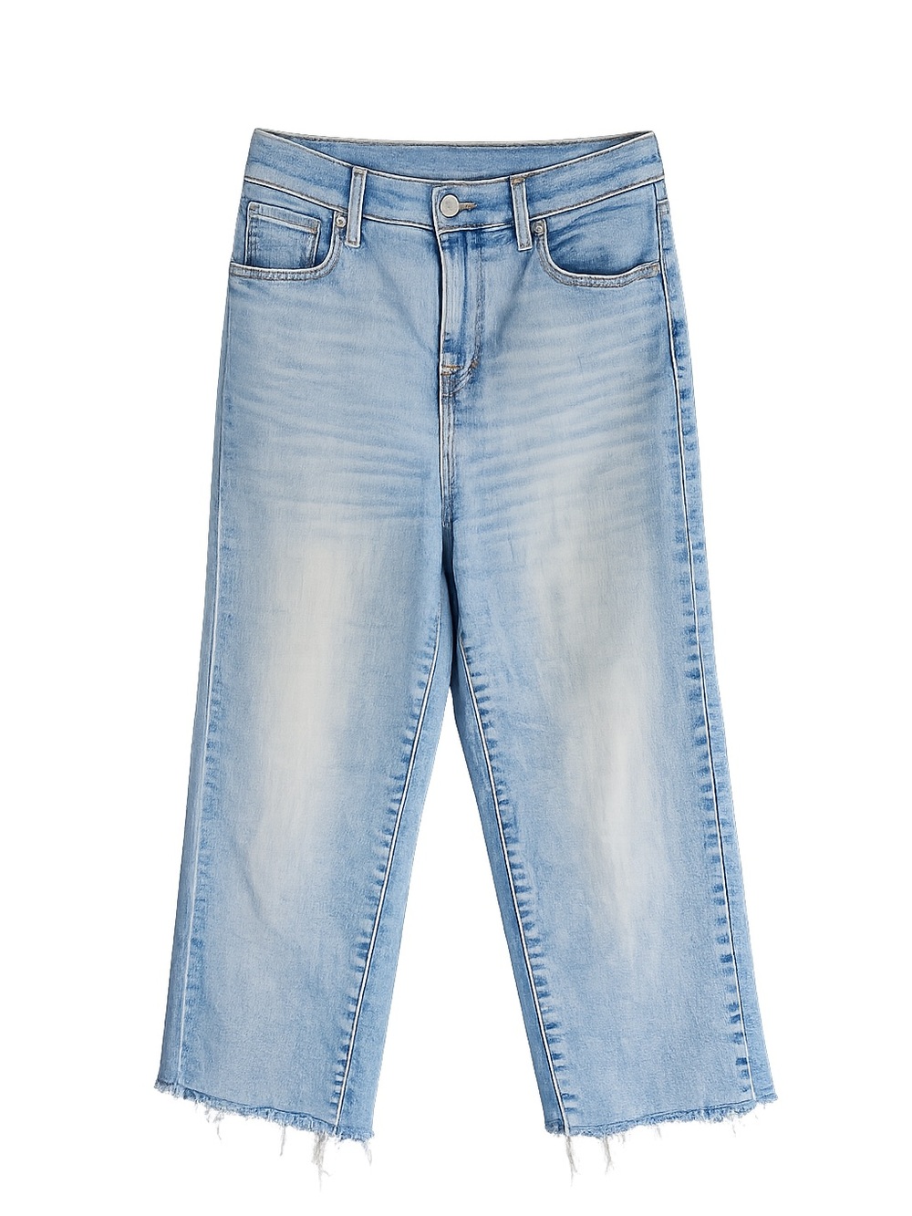 Levi's Light Wash High Rise Raw Hem Girlfriend Jeans 25